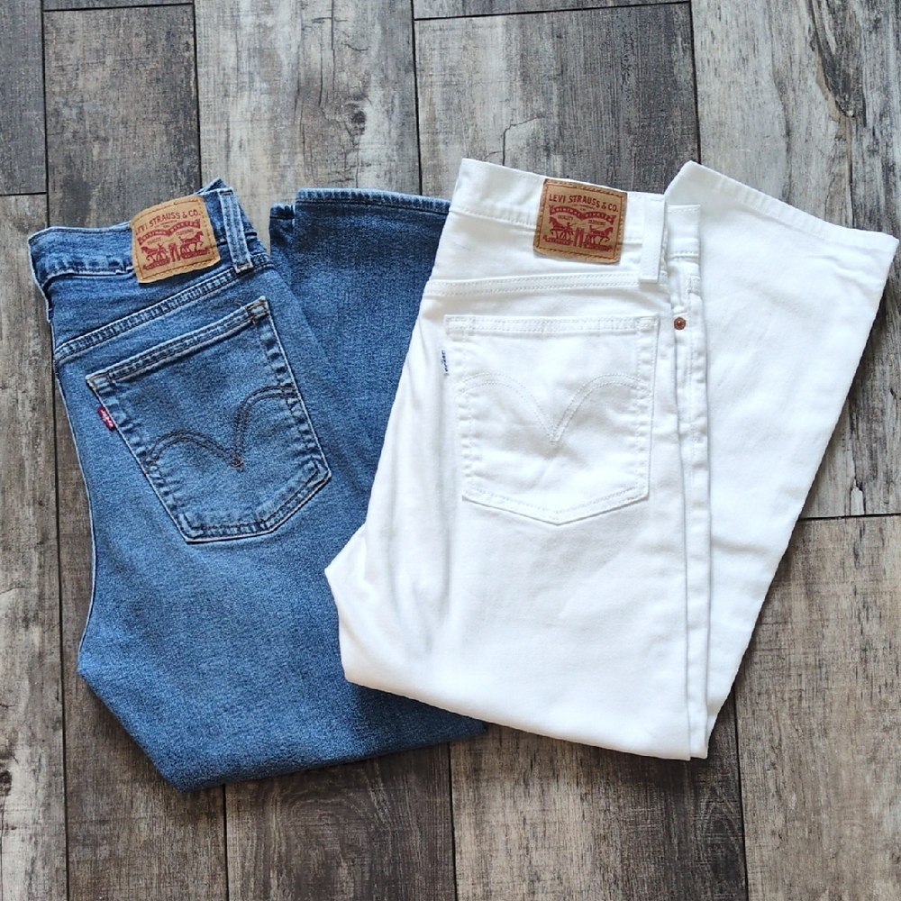 Levi's Denim Duo in Blue and White, Like New, Size W29/L28